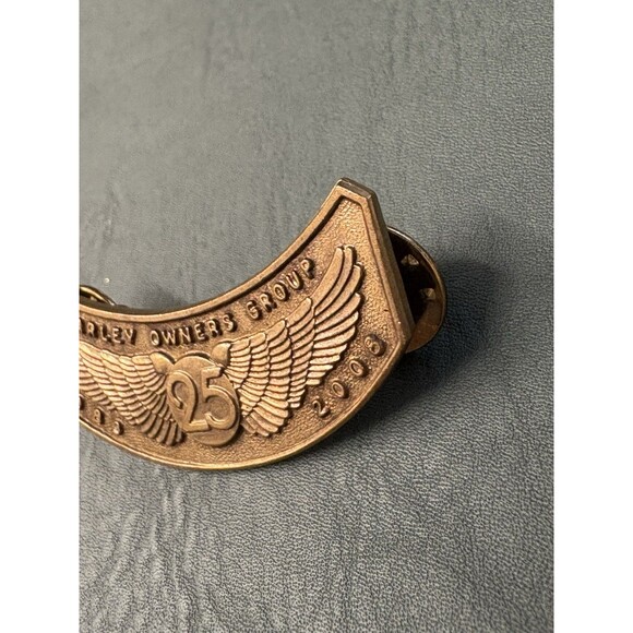 2008 Harley Davidson Owners Group 25 Year Vest Pin HOG Lapel Tie Tack Anniversar - Picture 6 of 8